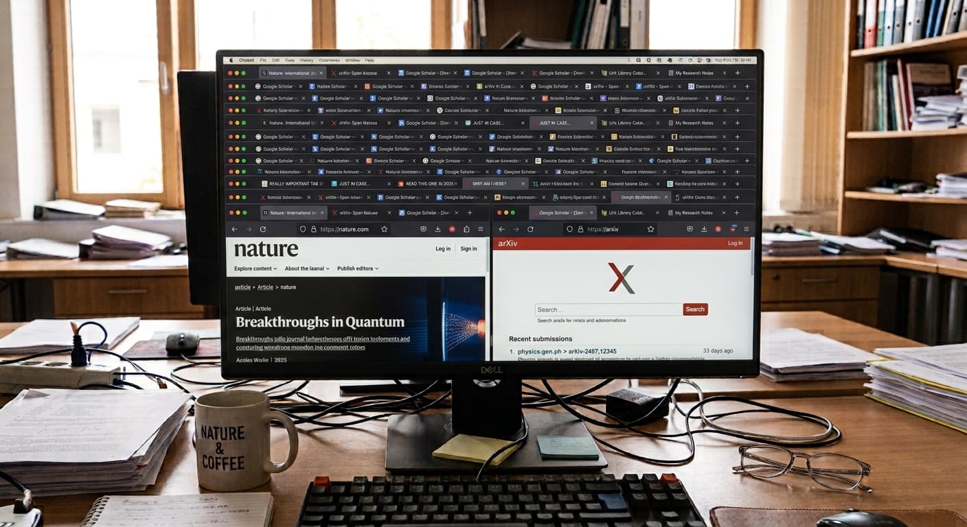 a wall of browser tabs